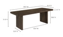 Monterey Dining Table Aged Brown