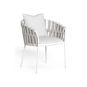 Frame Dining Armchair by Talenti, White / Silver