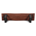 Reed 68" Bench in Light Sequoia with Gunmetal Legs, view 4
