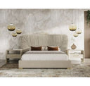 Florence - Modern Beige Leatherette Mirror