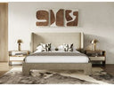 Emilio - Modern Beige Fabric Bed