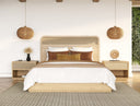 gavin - modern natural ash + rattan bed