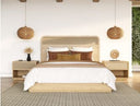 Gavin - Modern Natural Ash + Rattan 4-Piece Bedroom Set