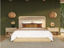 Gavin - Modern Natural Ash + Rattan Bed