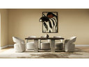 June - Modern Dark Grey & Walnut Dining Table