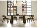 Sacks - Mid-Century Modern Herringbone Walnut Dining Table