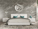 Victoria Modern White Crocodile Nightstand