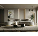 Frontier - Glam Grey Fabric Accent Chair
