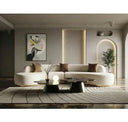 Frontier - Glam Beige Fabric Accent Chair