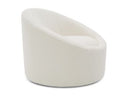 Frontier - Glam White Fabric Accent Chair