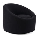 Frontier - Glam Black Fabric Accent Chair