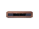 Maggie - Modern Walnut and Grey TV Stand