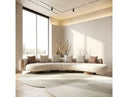 Raywood - Modern Multicolored Boucle Fabric + Ash Sectional Sofa
