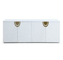 J1869-5H - White + Gold Chest