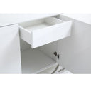 Legend - Modern White High Gloss Oval Mirror