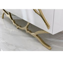 Legend 79"-Wide Modern White TV Stand