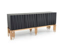 Phelan - Modern Smoked Ash & Brass Buffet