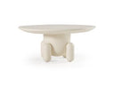Gabby - Contemporary White Round Coffee Table