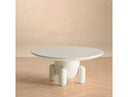 Gabby - Contemporary White Round Coffee Table