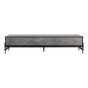 Gabrielle - Contemporary Acacia & Gold TV Stand