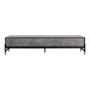 Gabrielle - Contemporary Acacia & Gold TV Stand