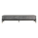 Gabrielle - Contemporary Acacia & Gold TV Stand