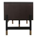 Gabrielle - Contemporary Acacia & Gold TV Stand