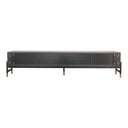 Gabrielle - Contemporary Acacia & Gold TV Stand