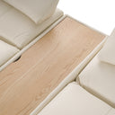 Garfield - Modern Off-White Leather 7-Piece Modular Sectional Sofa