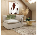 Garman - Modern Light Grey Ottoman