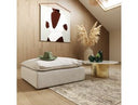 Garman - Modern Light Grey Ottoman
