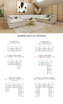 Garman - Modern Light Grey Modular Sectional Sofa