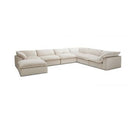 Garman - Modern Light Grey Armless Seater