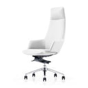 Harvest - Modern White Full Leather Chair