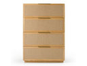 Gavin - Modern Natural Ash + Rattan Chest