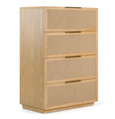Gavin - Modern Natural Ash + Rattan Chest