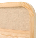 Gavin - Modern Natural Ash + Rattan Bed