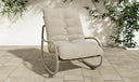 Lyra Outdoor Rocking Chair Beige
