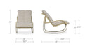 Lyra Outdoor Rocking Chair Beige