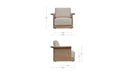 Meredith Outdoor Accent Chair Beige