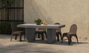 Kendall Outdoor Dining Chair Brown-Set of Two