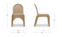 Kendall Outdoor Dining Chair Natural-Set of Two