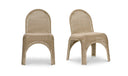 Kendall Outdoor Dining Chair Natural-Set of Two