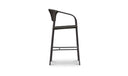Zola Outdoor Bar Stool Dark Brown