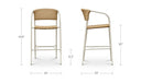 Zola Outdoor Bar Stool Natural