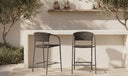 Zola Outdoor Counter Chair Dark Brown