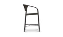 Zola Outdoor Counter Chair Dark Brown