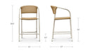 Zola Outdoor Counter Chair Natural