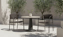Zola Outdoor Dining Chair Dark Brown-Set Of Two