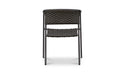 Zola Outdoor Dining Chair Dark Brown-Set Of Two